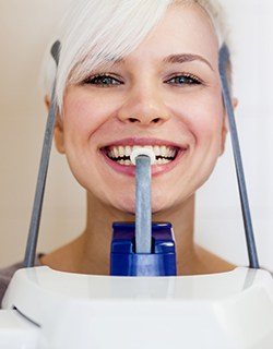 woman getting x-ray