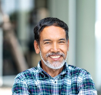 Man smiling with dental crown in Mount Pleasant