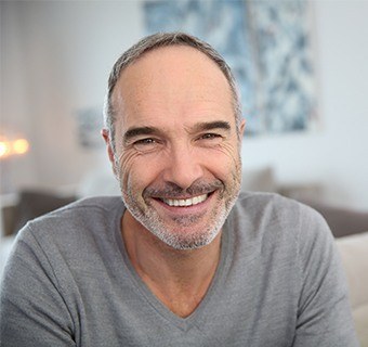 man with perfect smile
