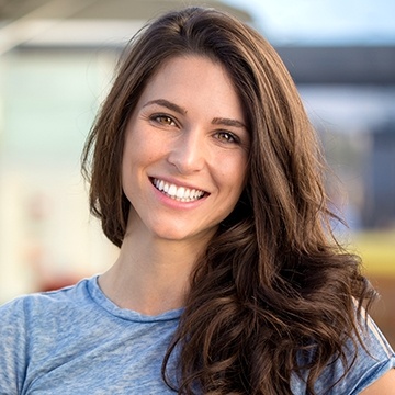 woman smiling at camera