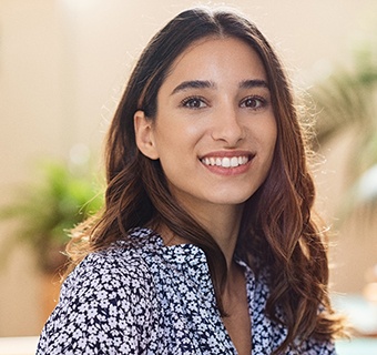 woman smiling after getting a smile makeover in Mount Pleasant