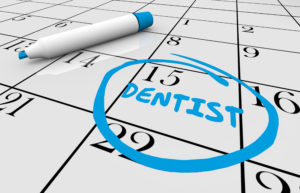 Calendar with reminder to visit Mt. Pleasant dentist